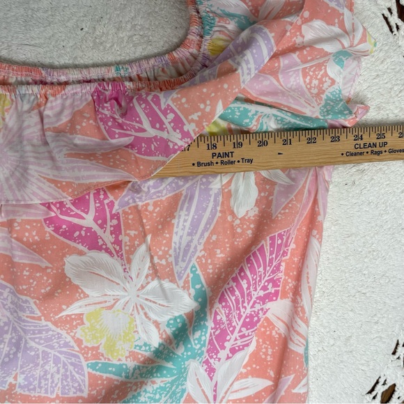 Kole Kole Vintage Made in USA Hawaiian off the shoulder Mumu floral Dress Medium - Picture 16 of 16